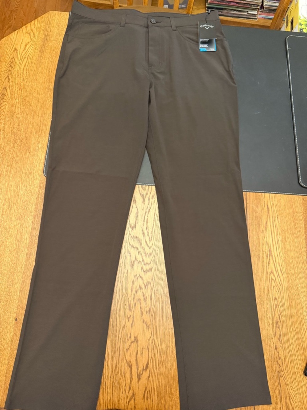 Callaway Dark Brown Stretch Golf Chinos